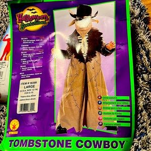 Halloween sensation tombstone cowboy costume size Large 12-14